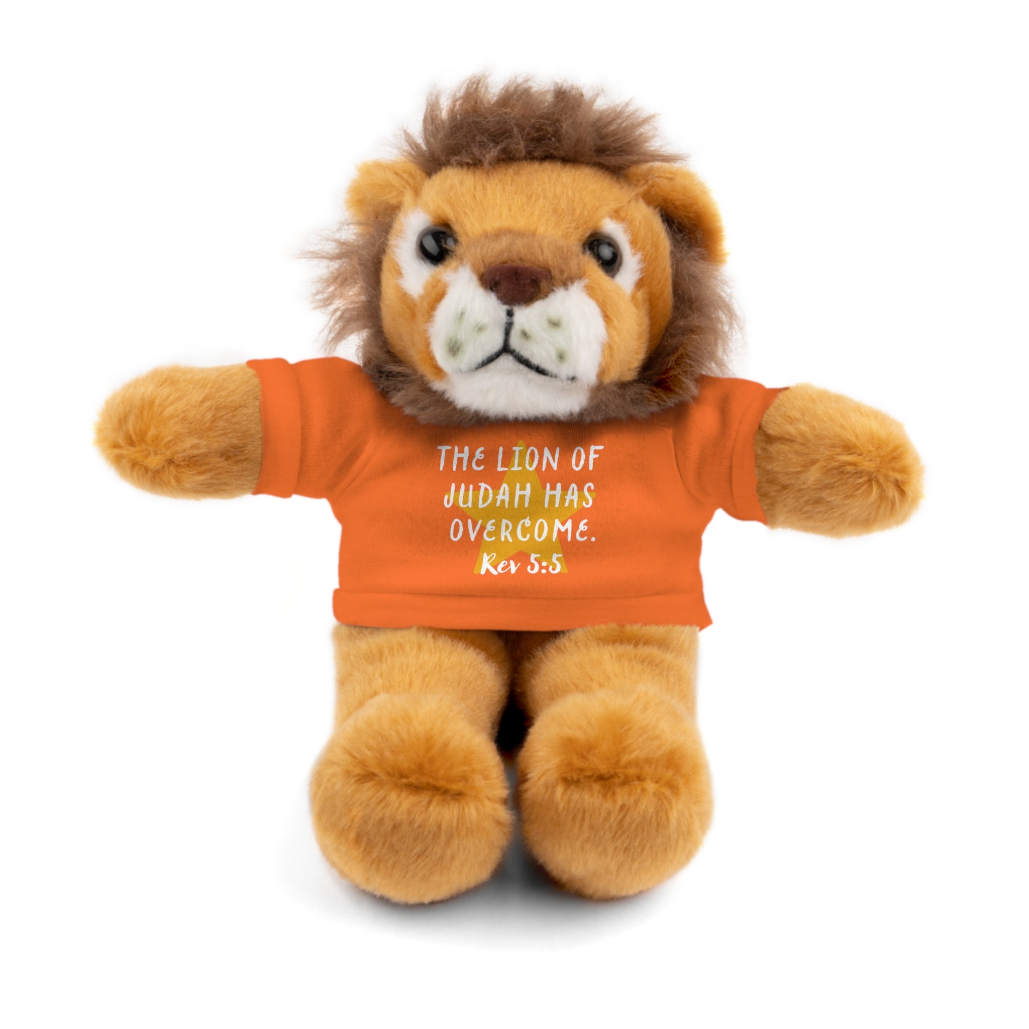 Christian Lion Stuffed Animals with Bible Verse Tees | Revelation 5:5