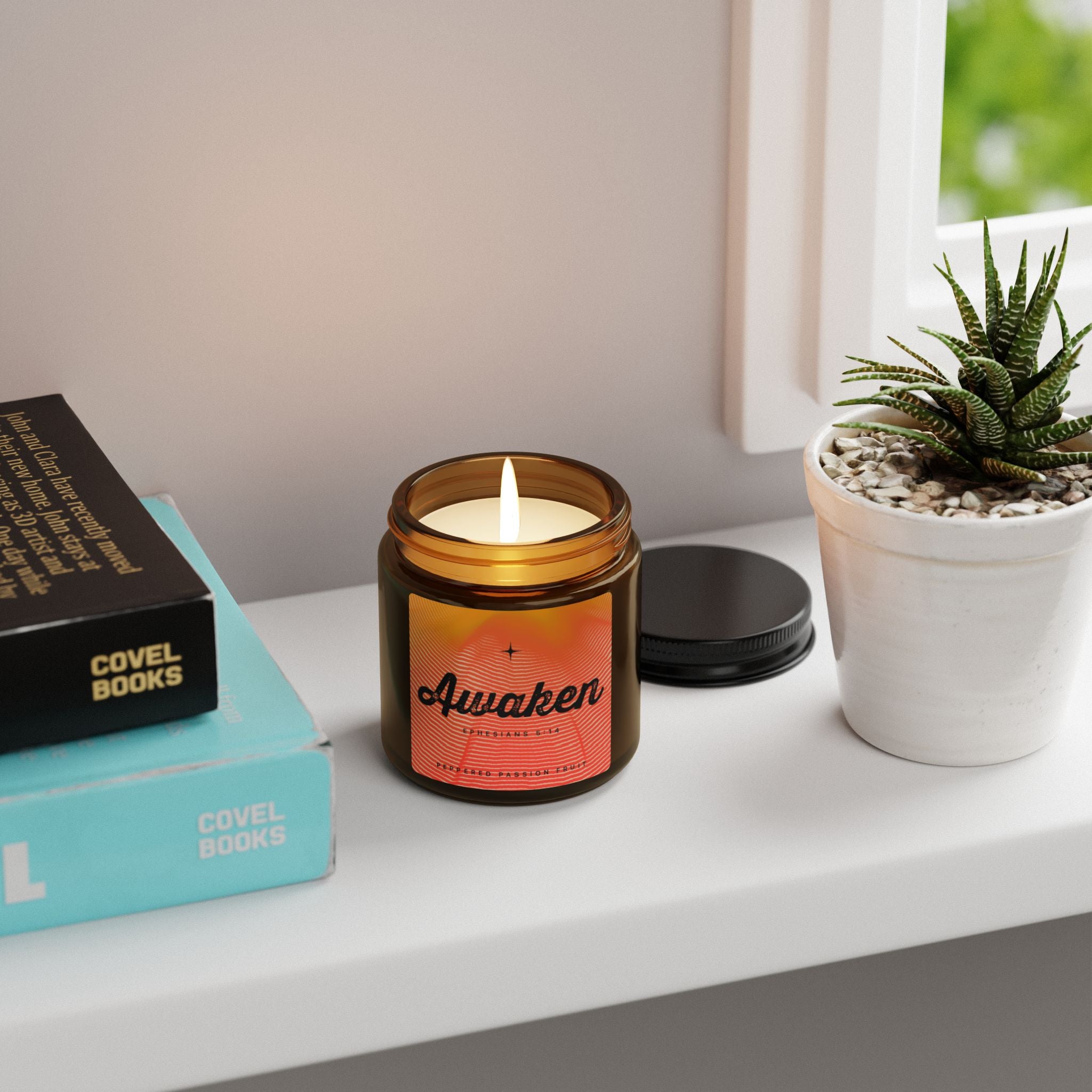 “Awaken” — Peppered Passion Fruit Scented Soy Candle
