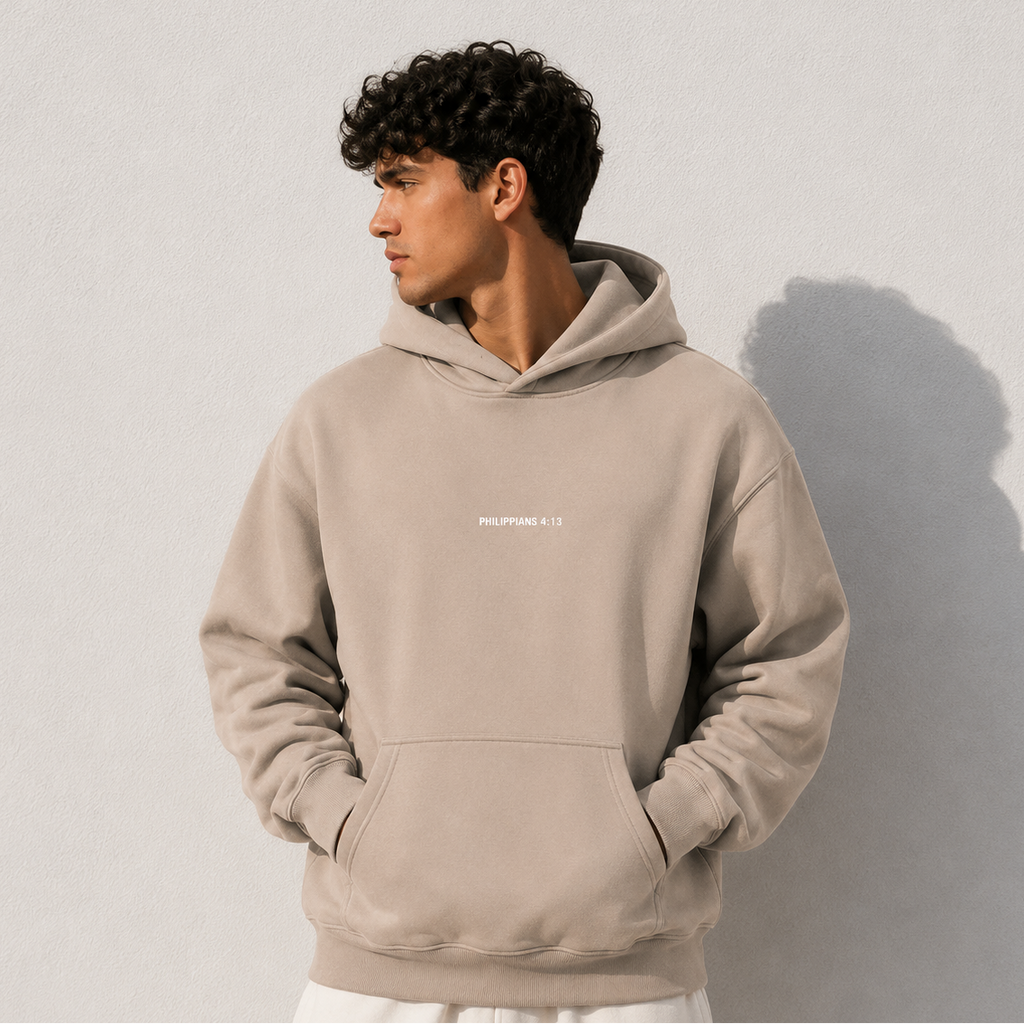 Philippians 4:13 "Strength” Oversize Fleeced Hoodie