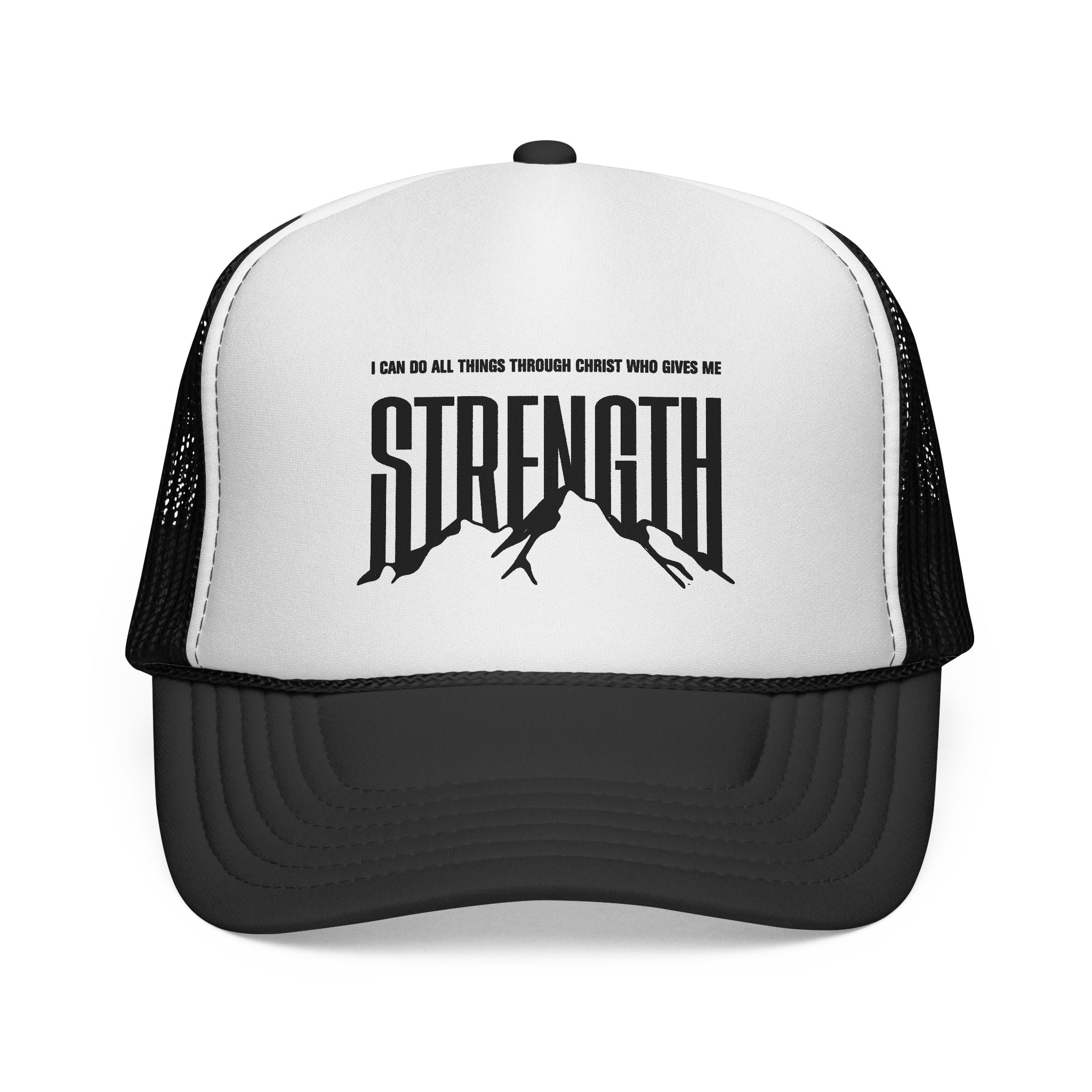 Philippians 4:13 “Strength” Motivational Mesh Trucker Cap