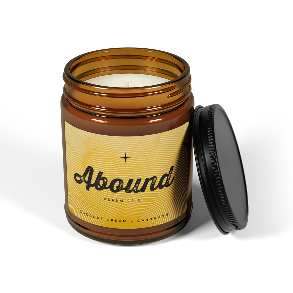 “Abound” — Coconut Cream + Cardamom Scented Soy Candle