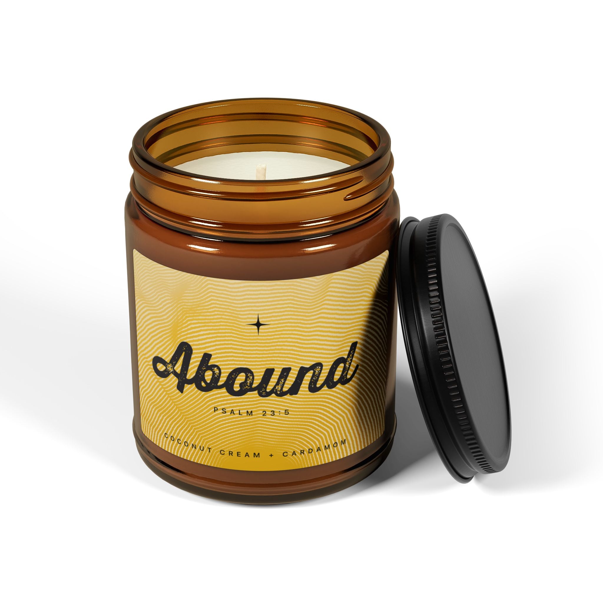 “Abound” — Coconut Cream + Cardamom Scented Soy Candle