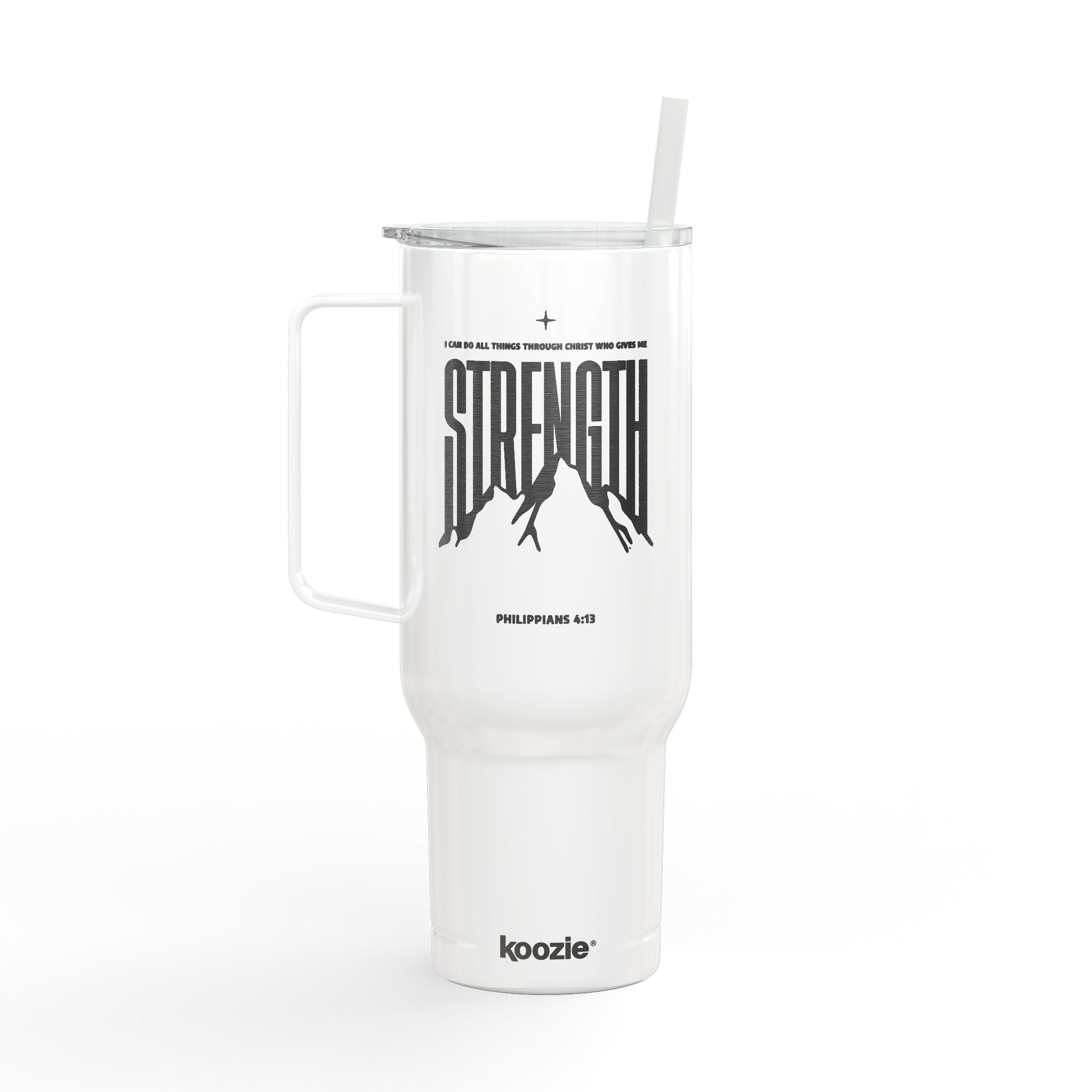 Philippians 4:13 40oz Engraved Insulated Tumbler with Lid