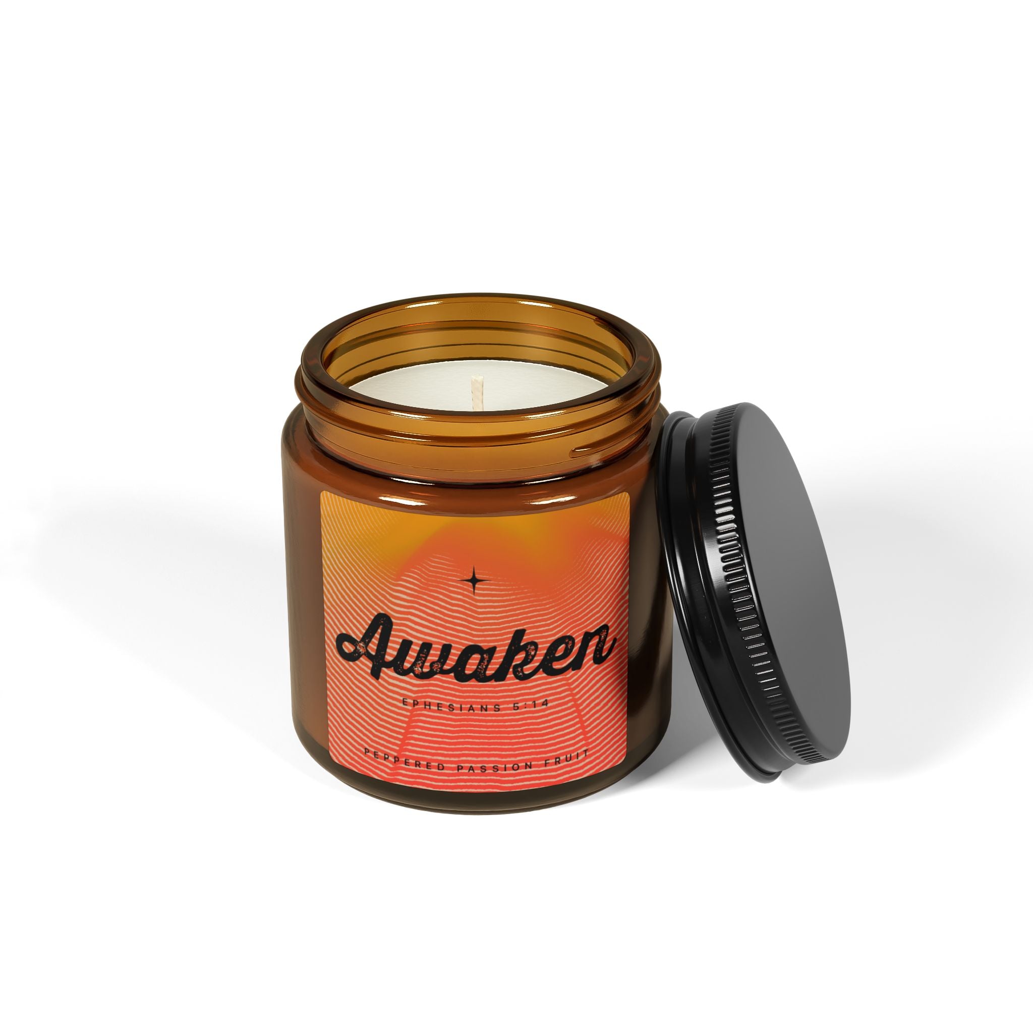 “Awaken” — Peppered Passion Fruit Scented Soy Candle