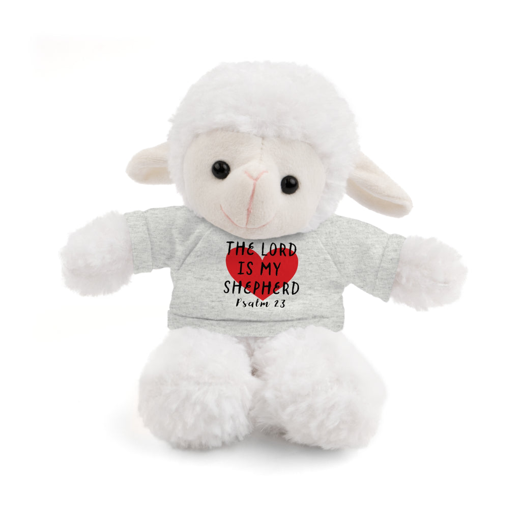 Christian Lamb Stuffed Animals with Bible Verse Tees | Psalm 23