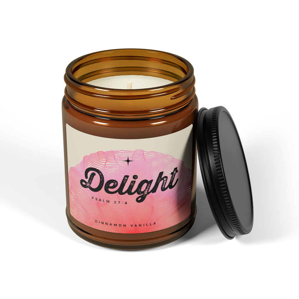 “Delight” — Cinnamon Vanilla Scented Soy Candle