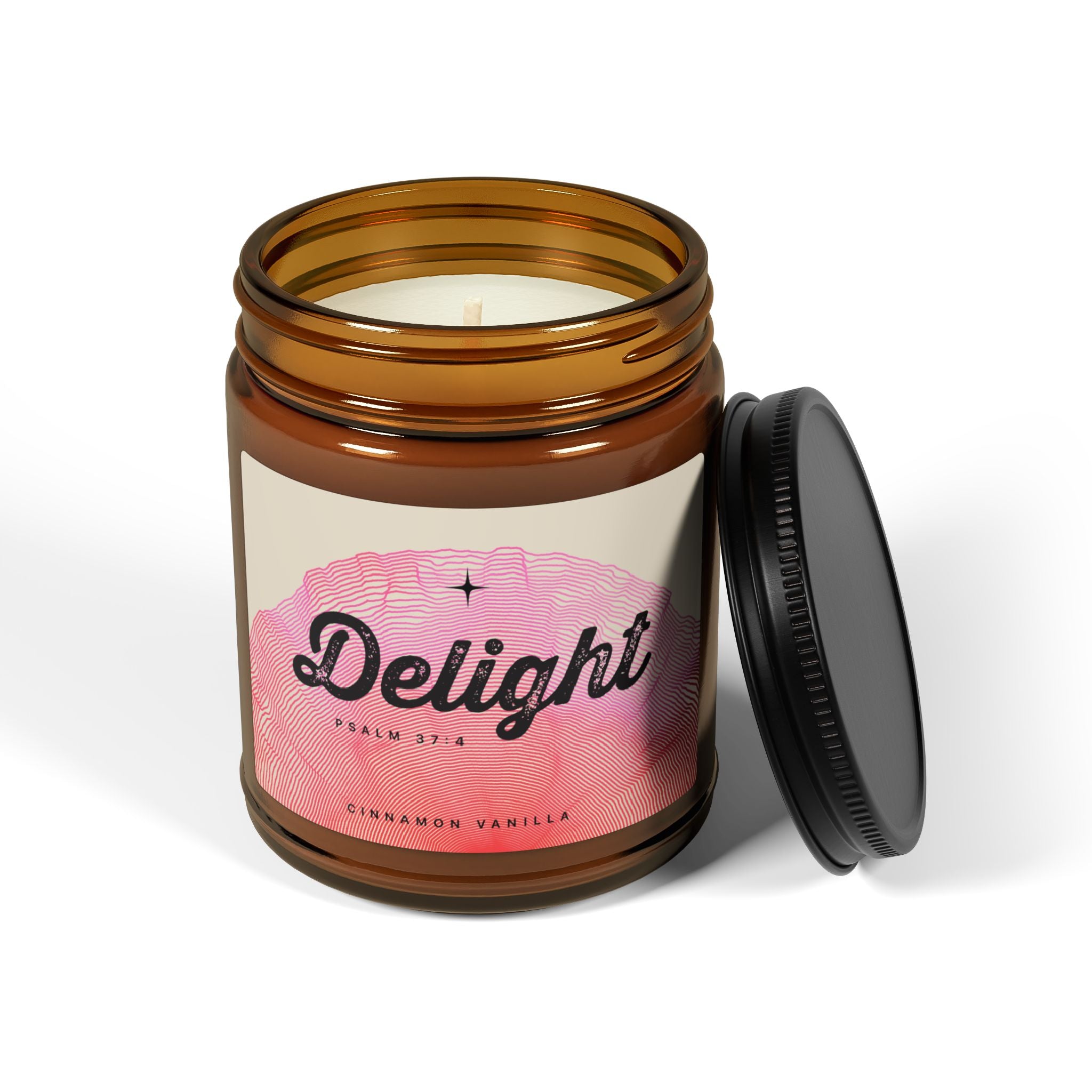 “Delight” — Cinnamon Vanilla Scented Soy Candle