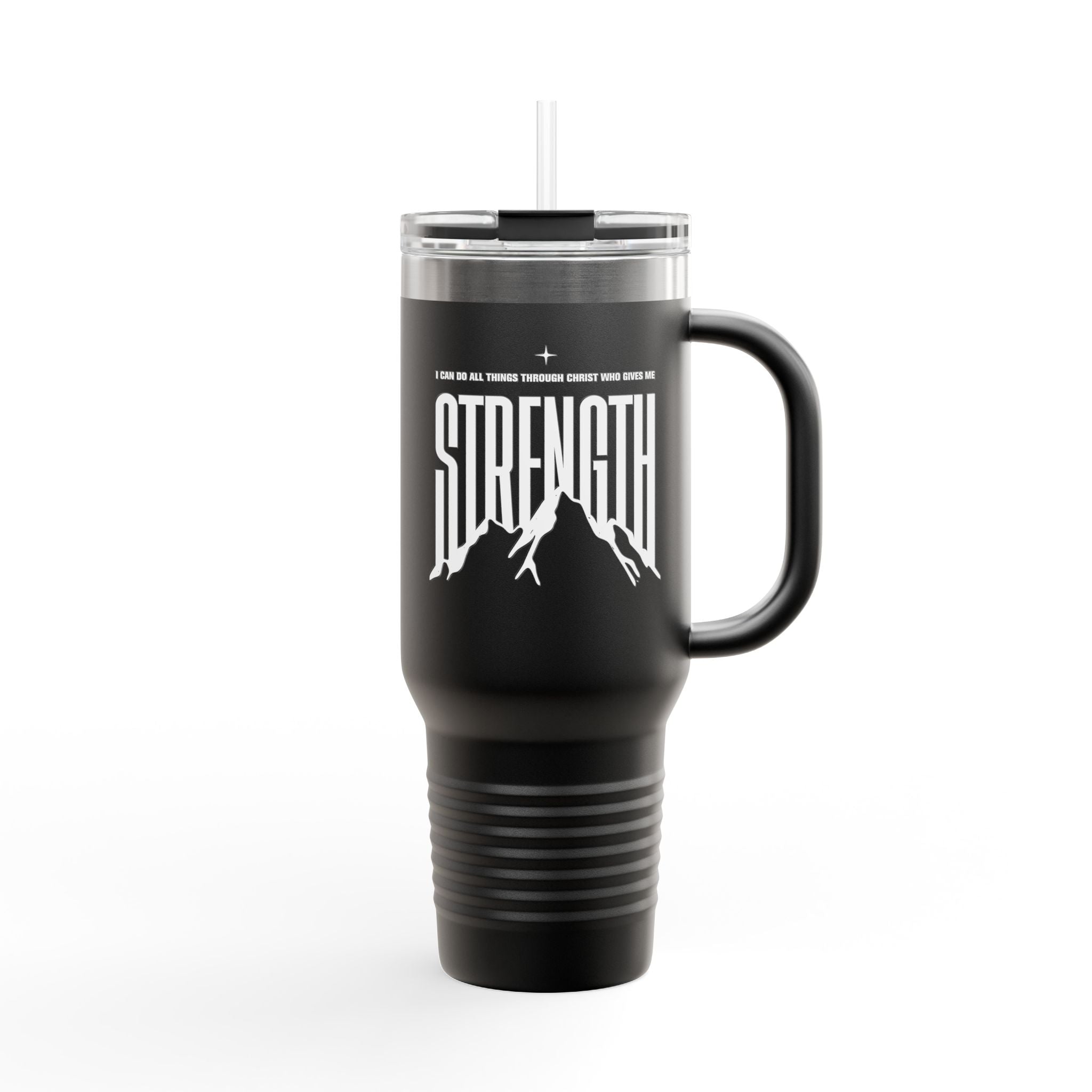 Philippians 4:13 "Strength" 40oz Insulated Travel Mug