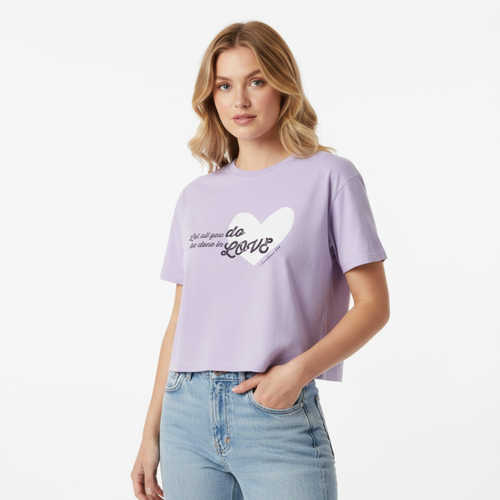 1 Corinthians 16:14 "Let All You Do Be Done in Love" Women's Boxy Tee