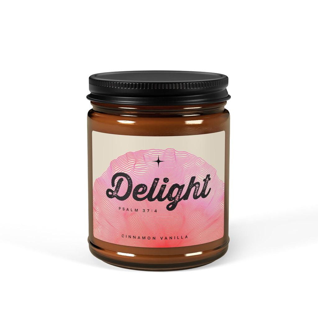 “Delight” — Cinnamon Vanilla Scented Soy Candle