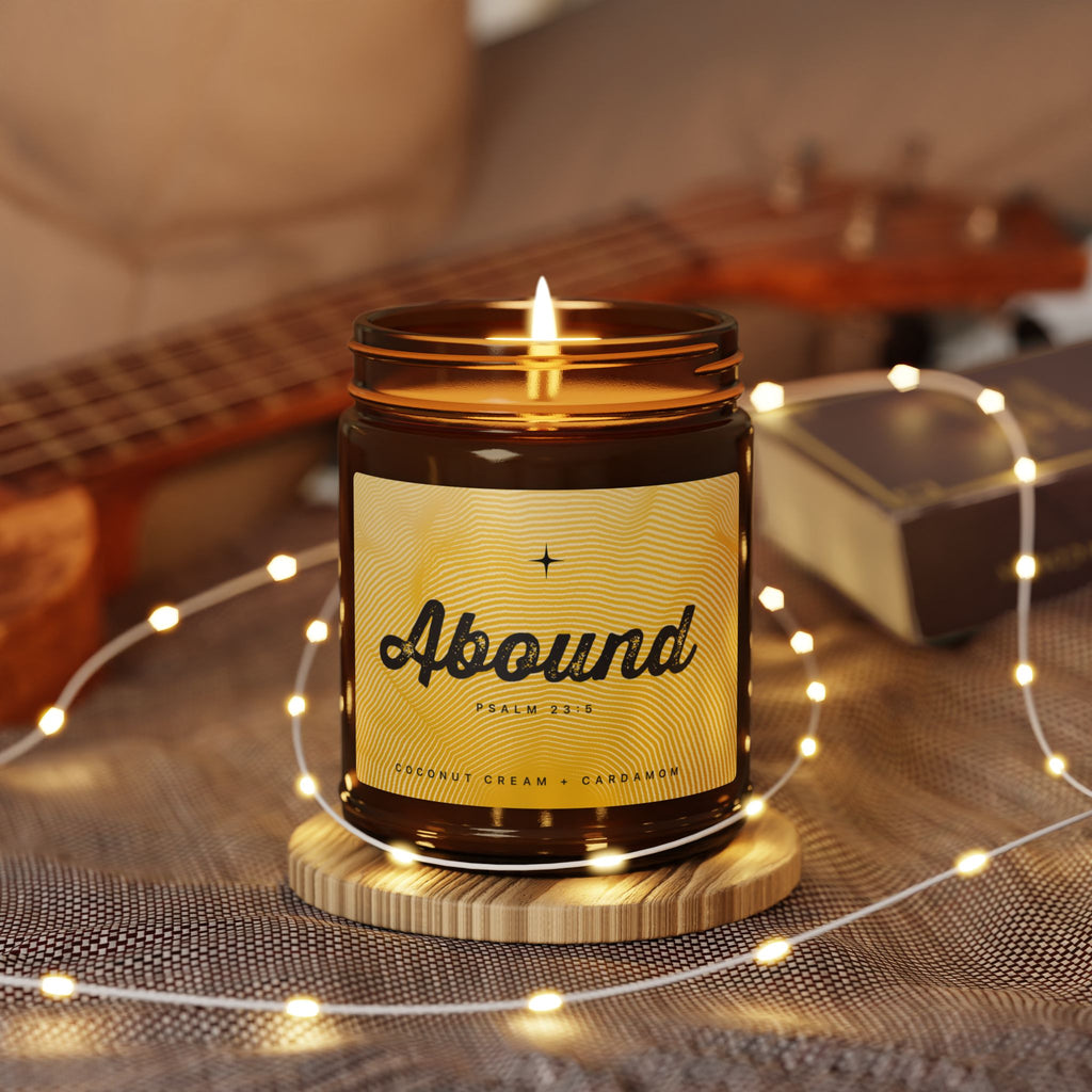 “Abound” — Coconut Cream + Cardamom Scented Soy Candle