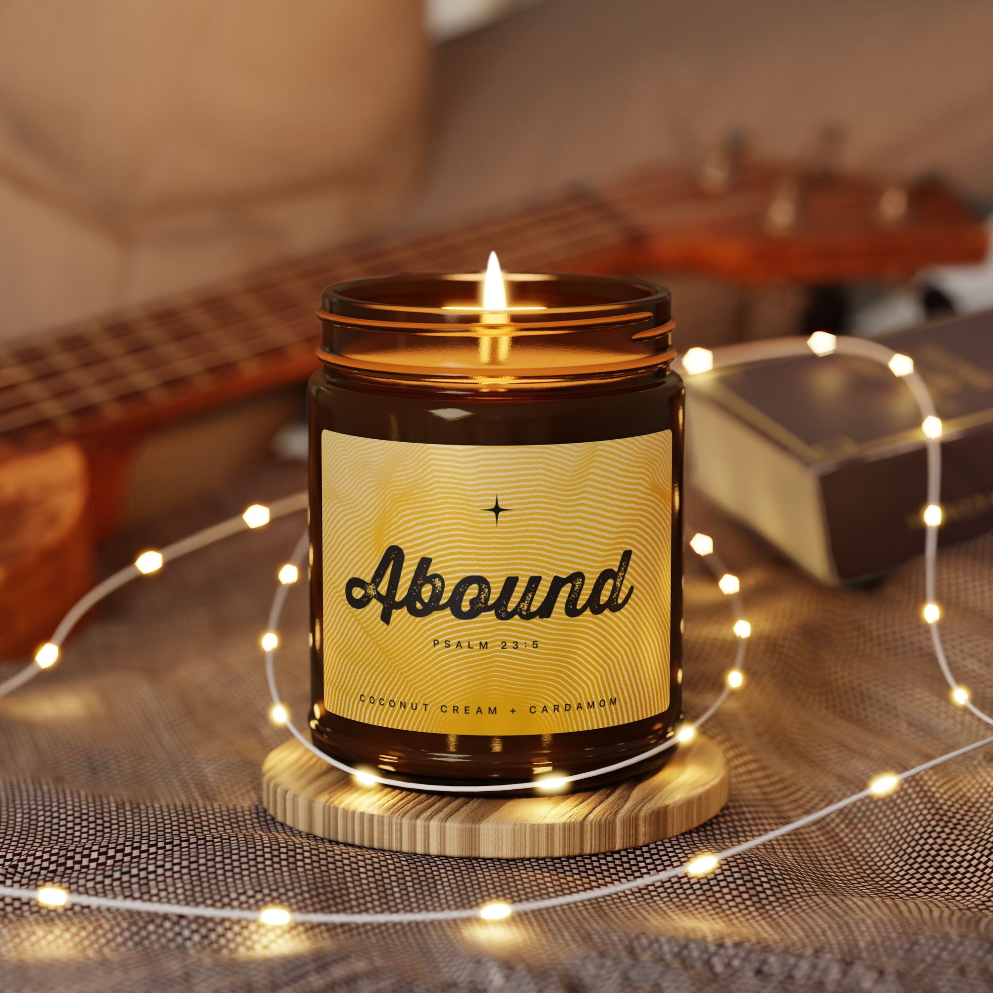 “Abound” — Coconut Cream + Cardamom Scented Soy Candle