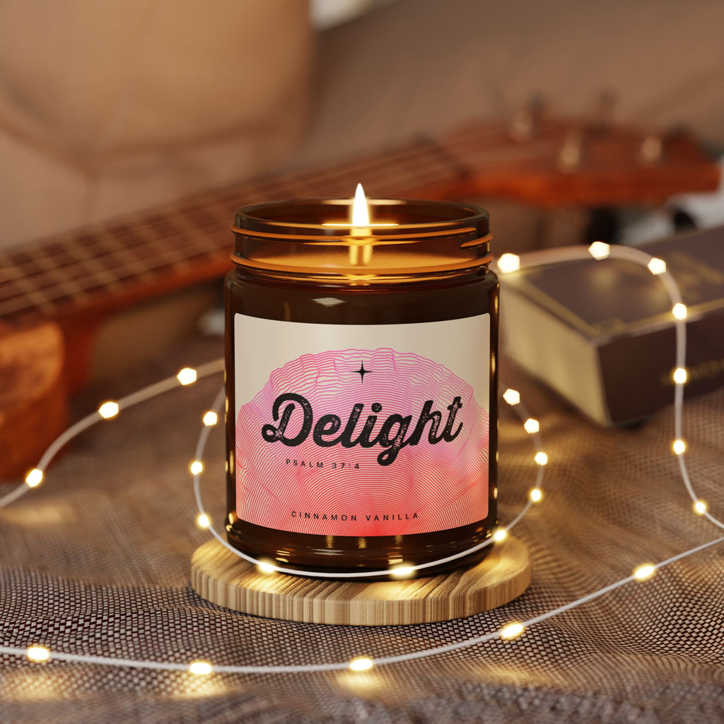 “Delight” — Cinnamon Vanilla Scented Soy Candle