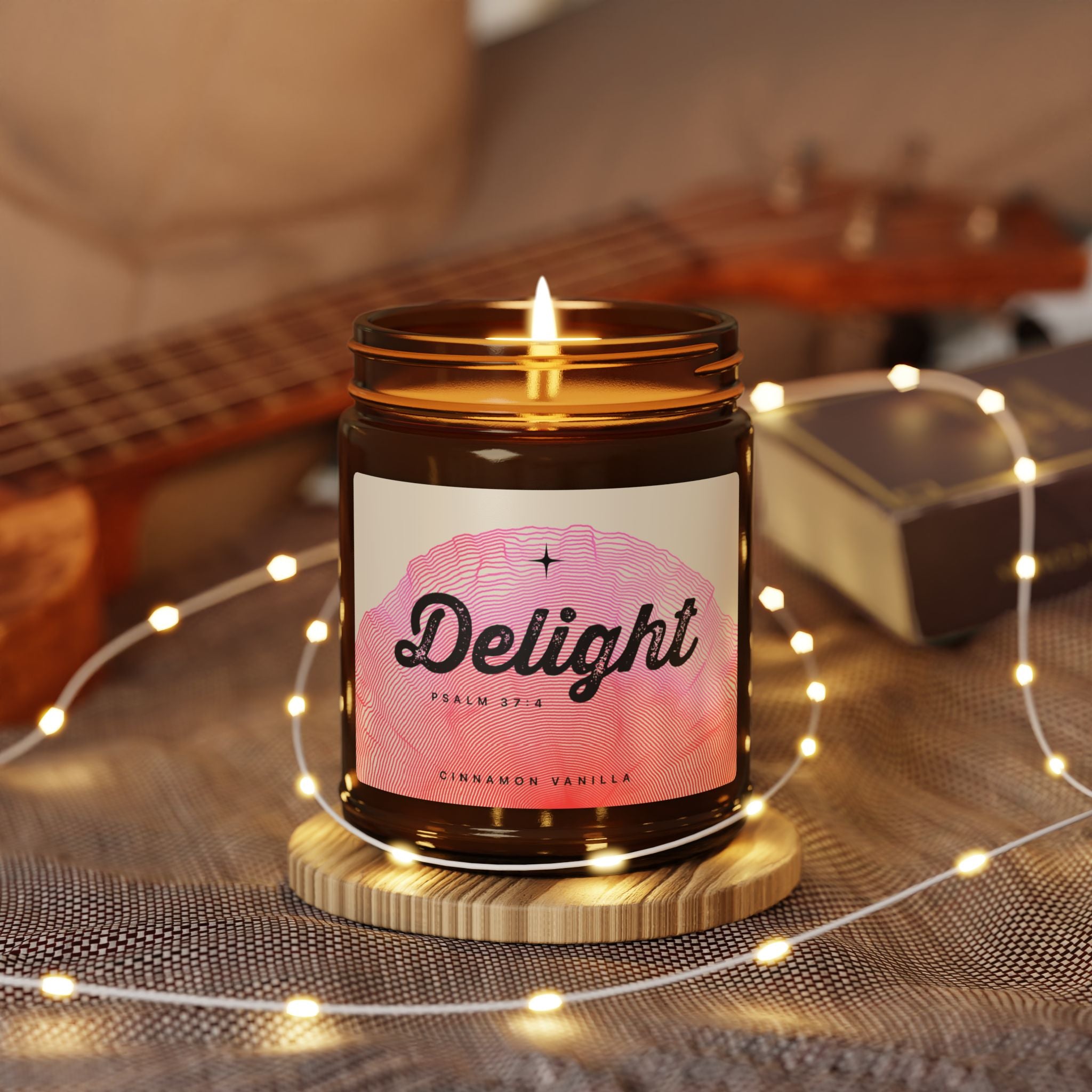 “Delight” — Cinnamon Vanilla Scented Soy Candle