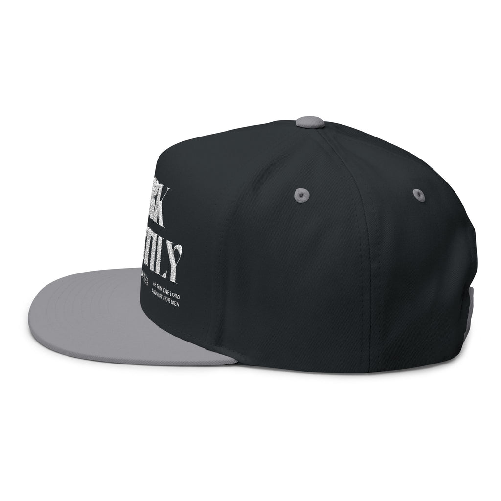 Colossians 3:23 “Work Heartily” Embroidered Flat Bill Snapback