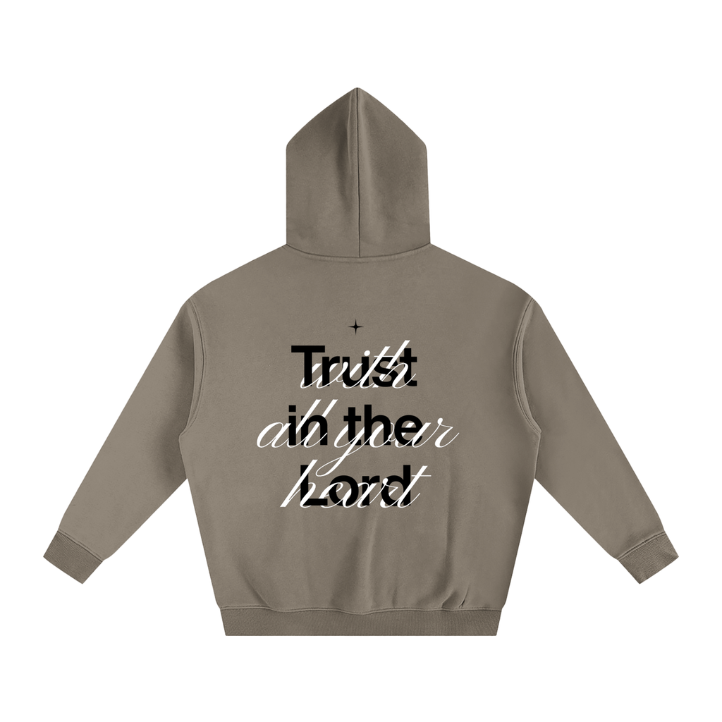 Proverbs 3:5 “Trust the Lord With All Your Heart” Oversized Fleece Hoodie