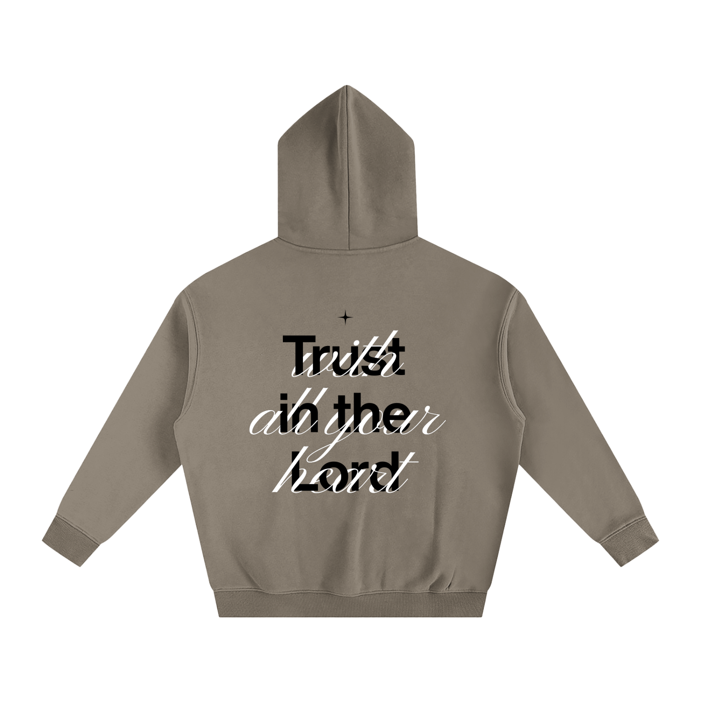 Proverbs 3:5 “Trust the Lord With All Your Heart” Oversized Fleece Hoodie