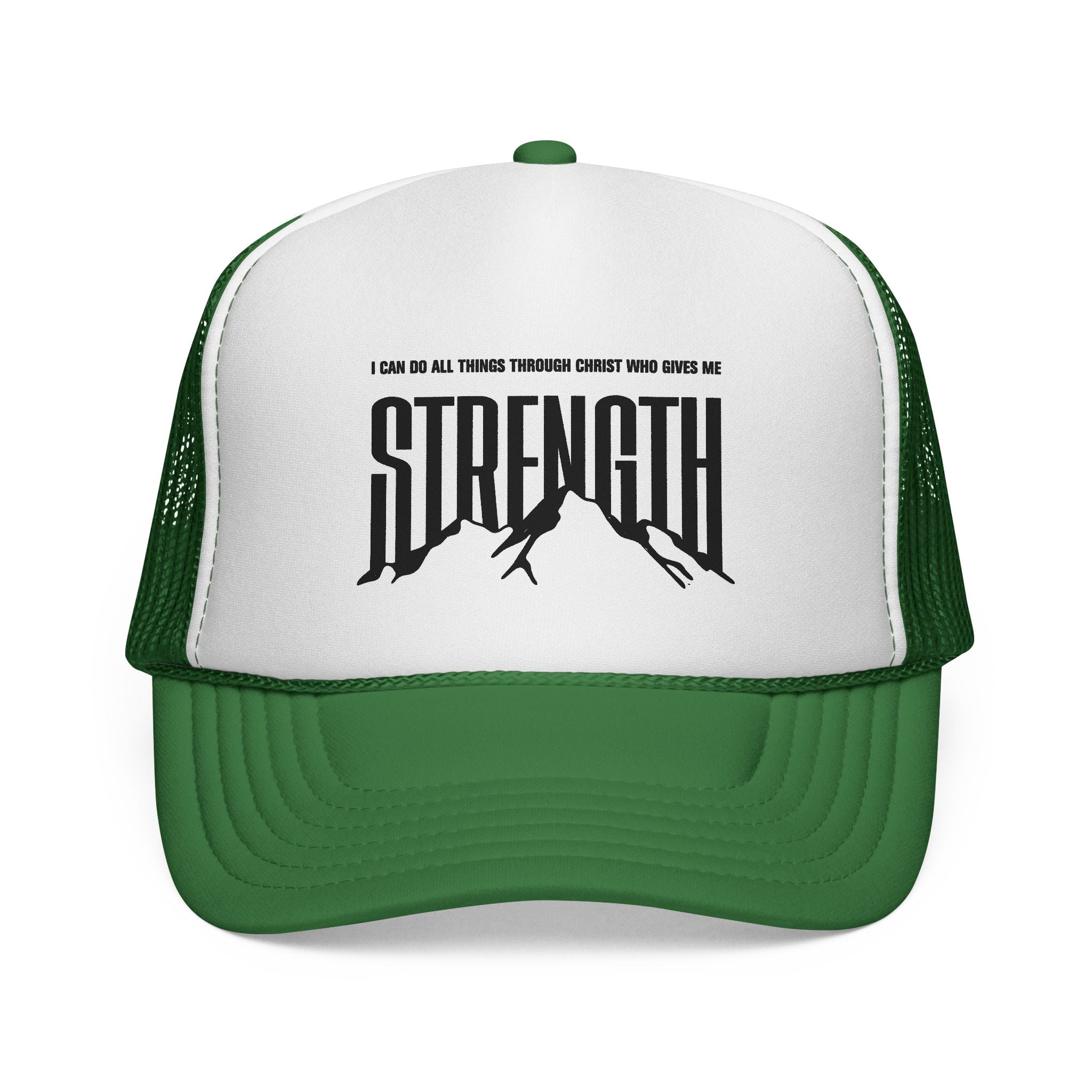 Philippians 4:13 “Strength” Motivational Mesh Trucker Cap