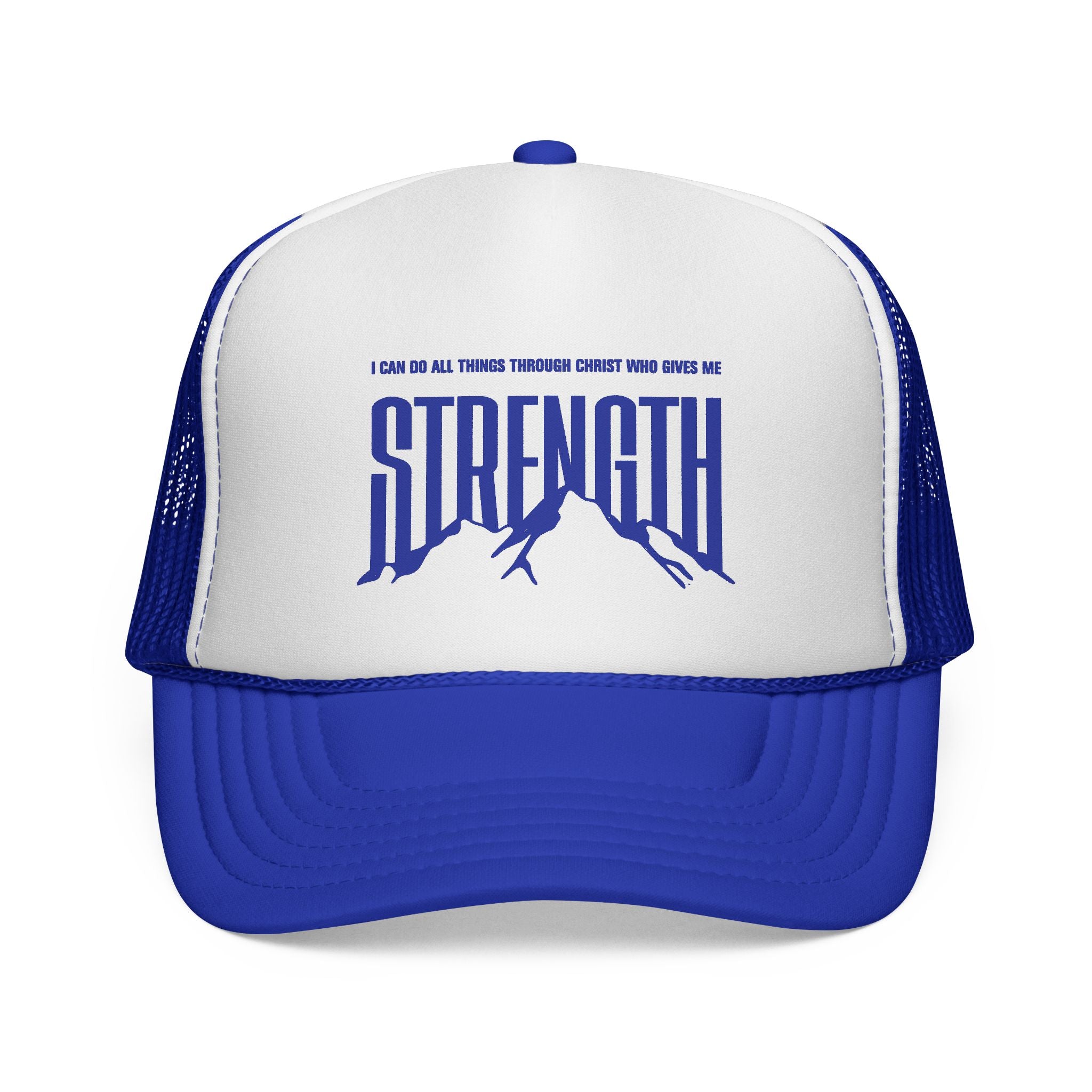 Philippians 4:13 “Strength” Motivational Mesh Trucker Cap