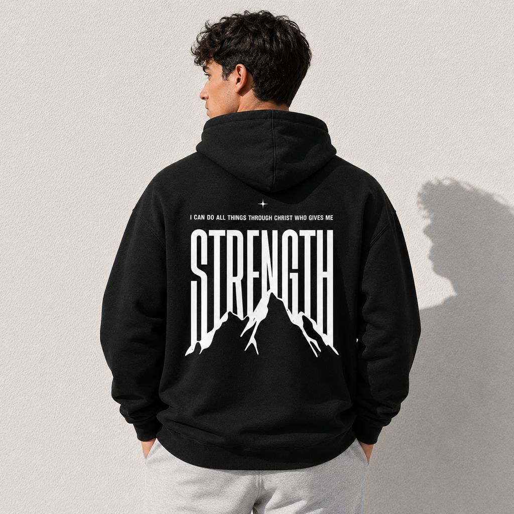 Philippians 4:13 "Strength” Oversize Fleeced Hoodie