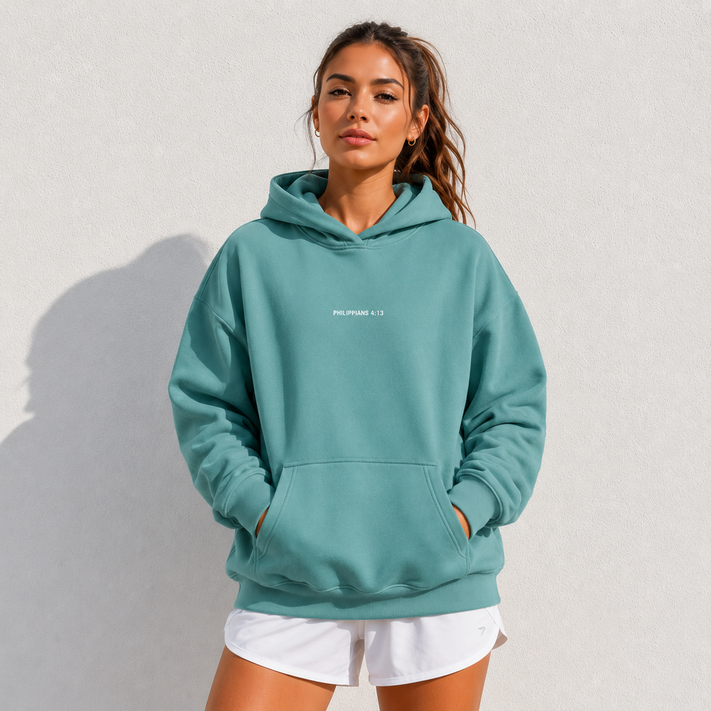 Philippians 4:13 "Strength” Oversize Fleeced Hoodie