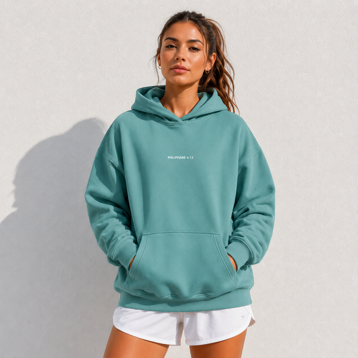 Philippians 4:13 "Strength” Oversize Fleeced Hoodie