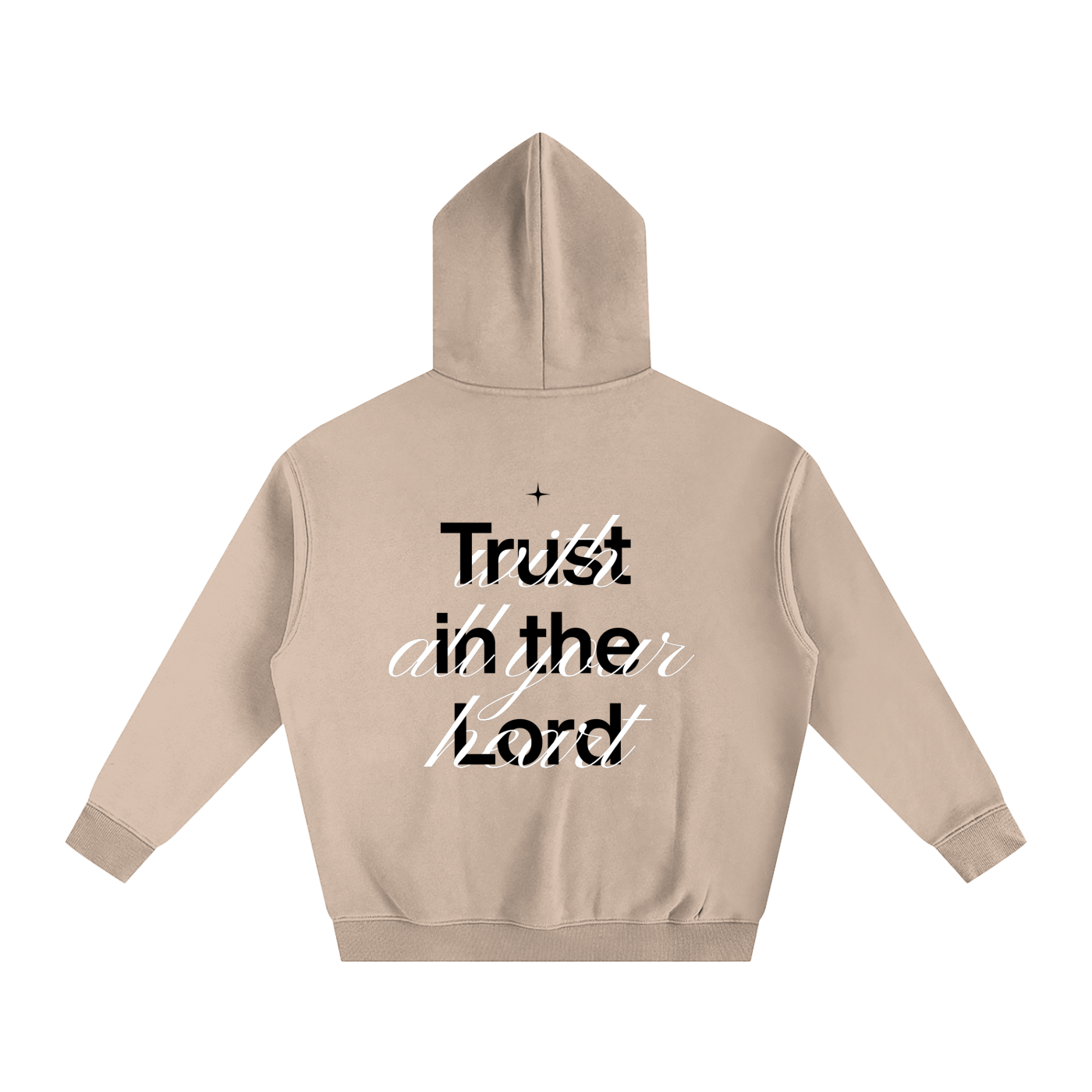 Proverbs 3:5 “Trust the Lord With All Your Heart” Oversized Fleece Hoodie