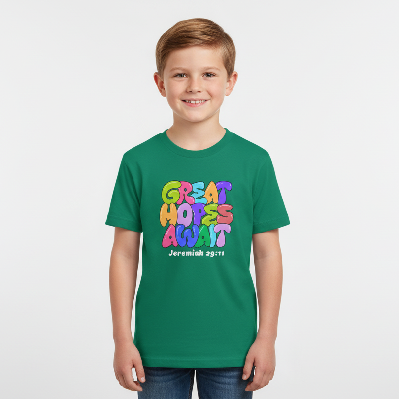 Jeremiah 29:11 “Great Hopes Await” Youth Tee