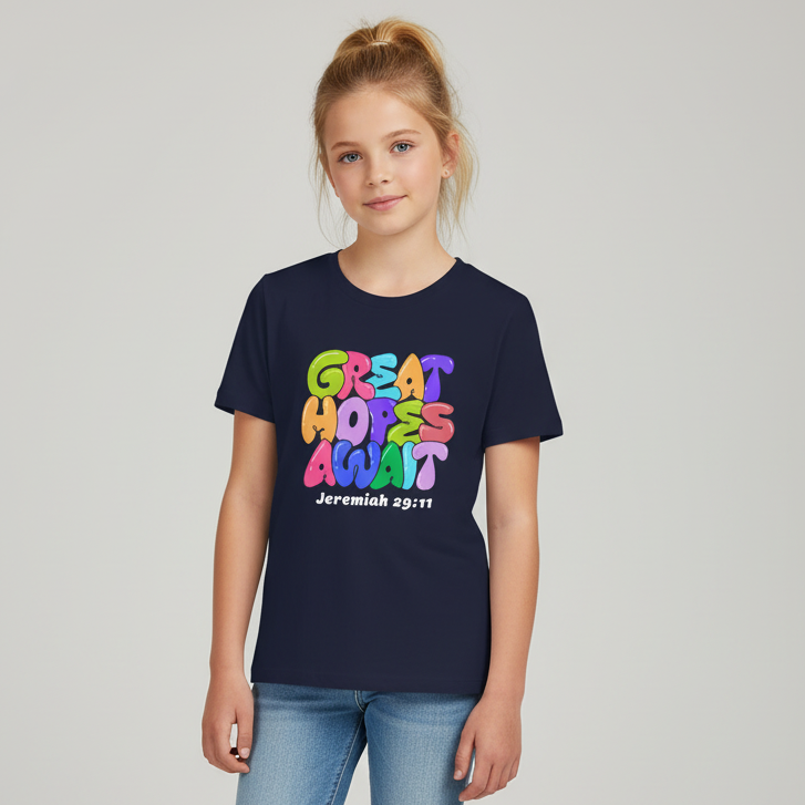 Jeremiah 29:11 “Great Hopes Await” Youth Tee