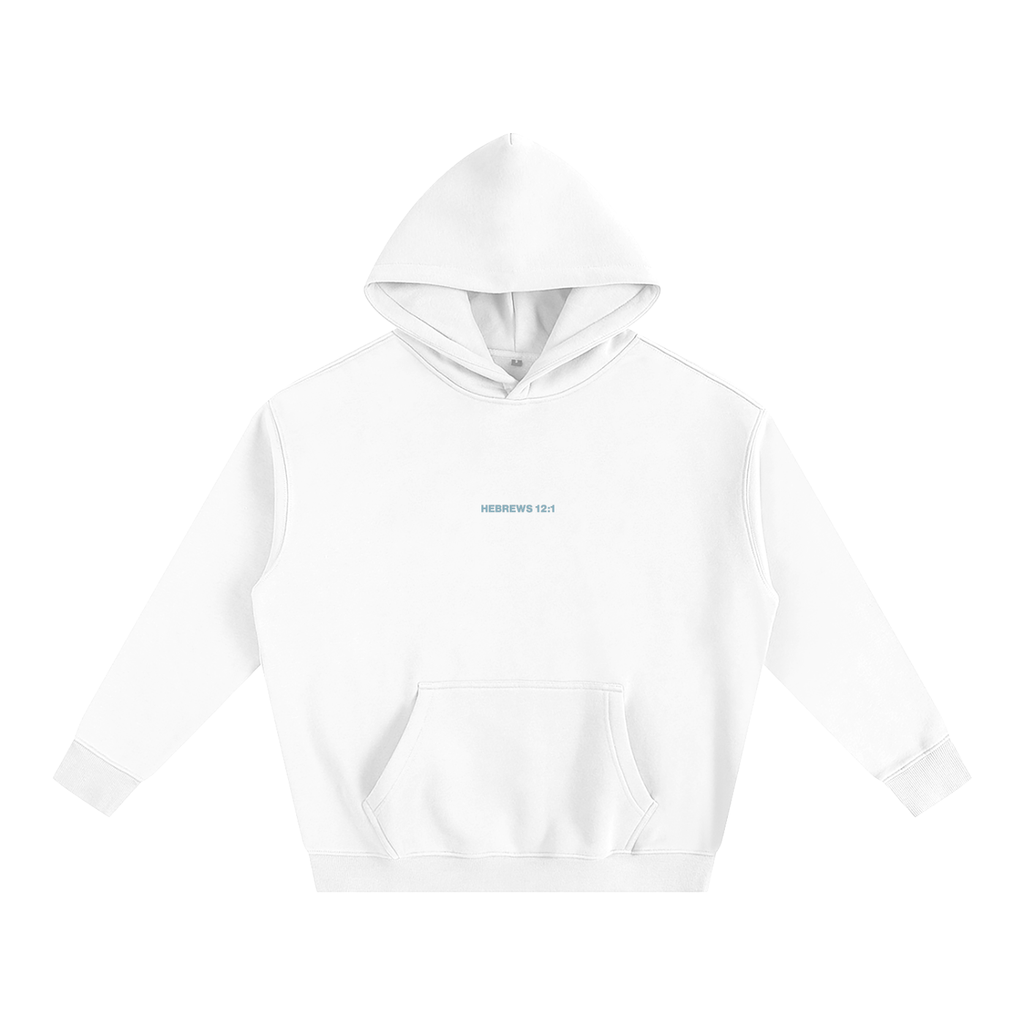 Hebrews 12:1 “Run With Endurance” Oversized Fleece Hoodie