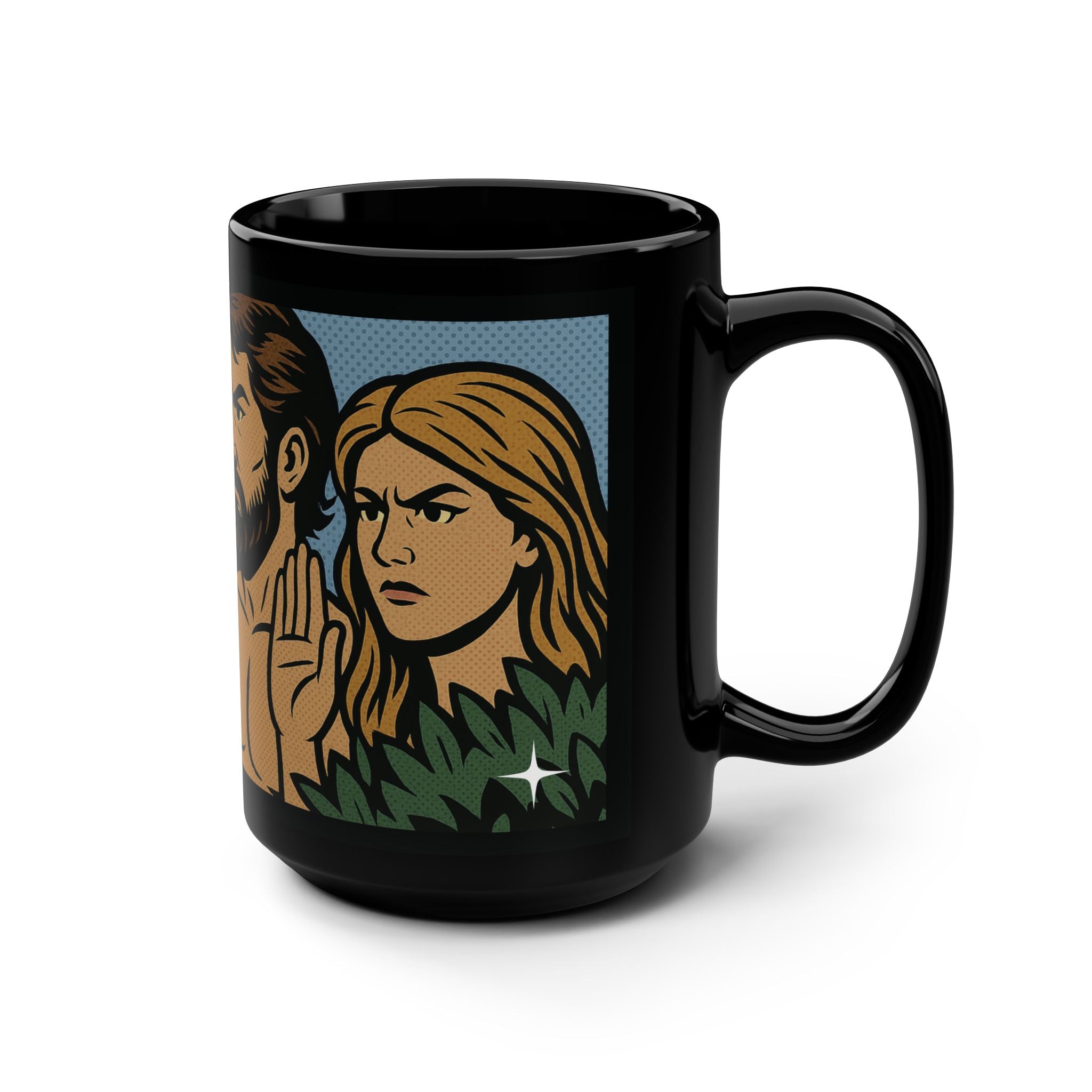 Ceramic Mug — Retro Comic 'Not Today, Serpent' Graphic 15oz