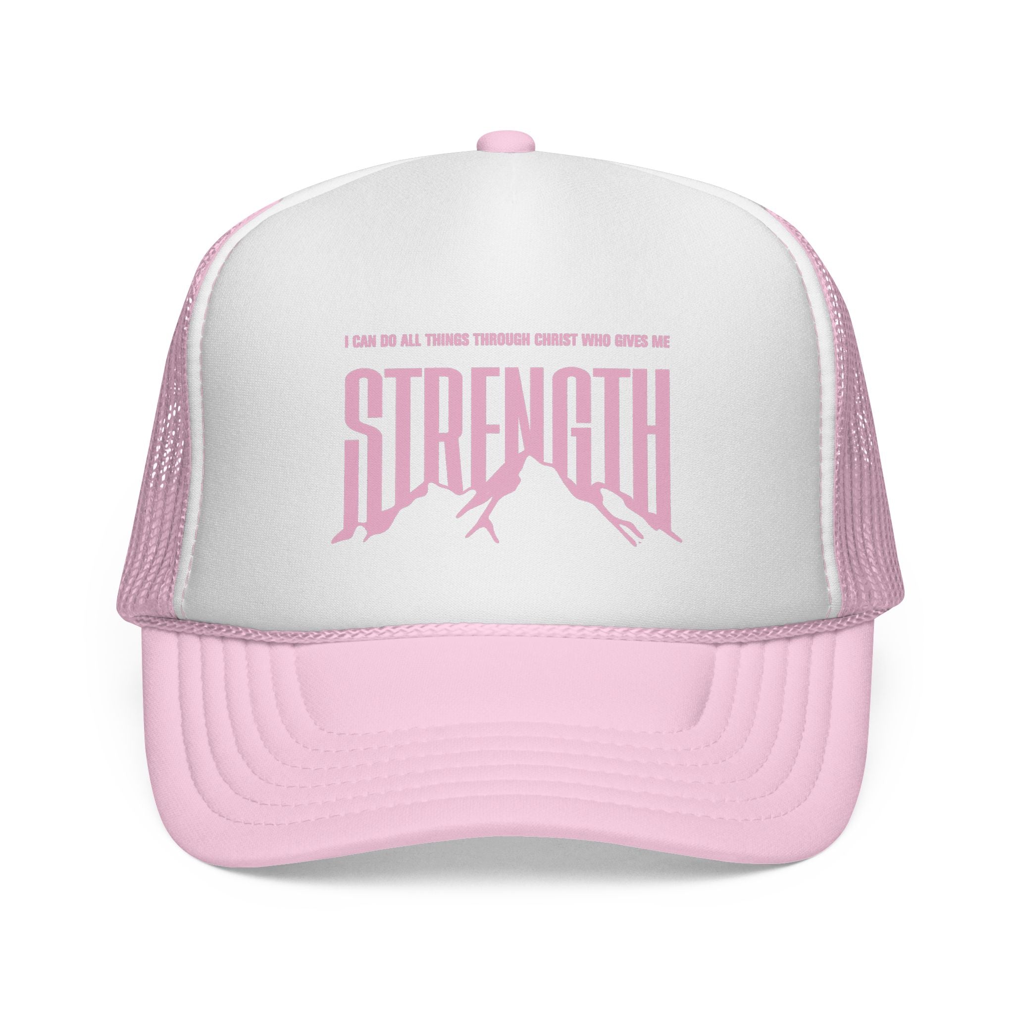 Philippians 4:13 “Strength” Motivational Mesh Trucker Cap