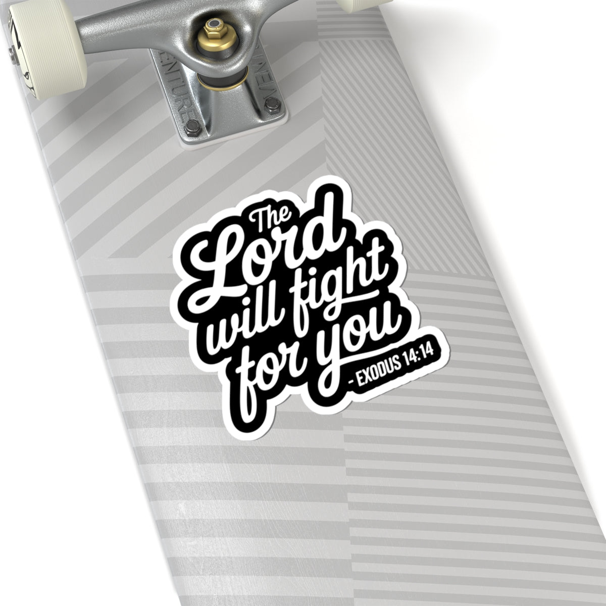 Exodus 14:14 Inspirational Kiss-Cut Stickers, Faith-Based Decal, Bible Verse Stickers, Motivational Laptop Stickers, Christian Gift Ideas