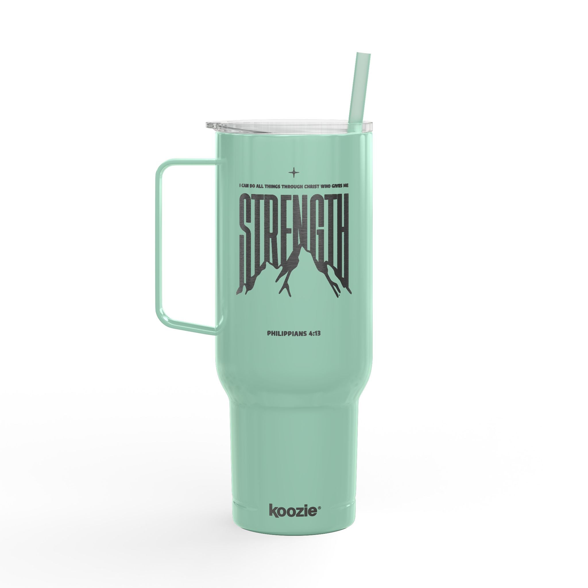 Philippians 4:13 40oz Engraved Insulated Tumbler with Lid
