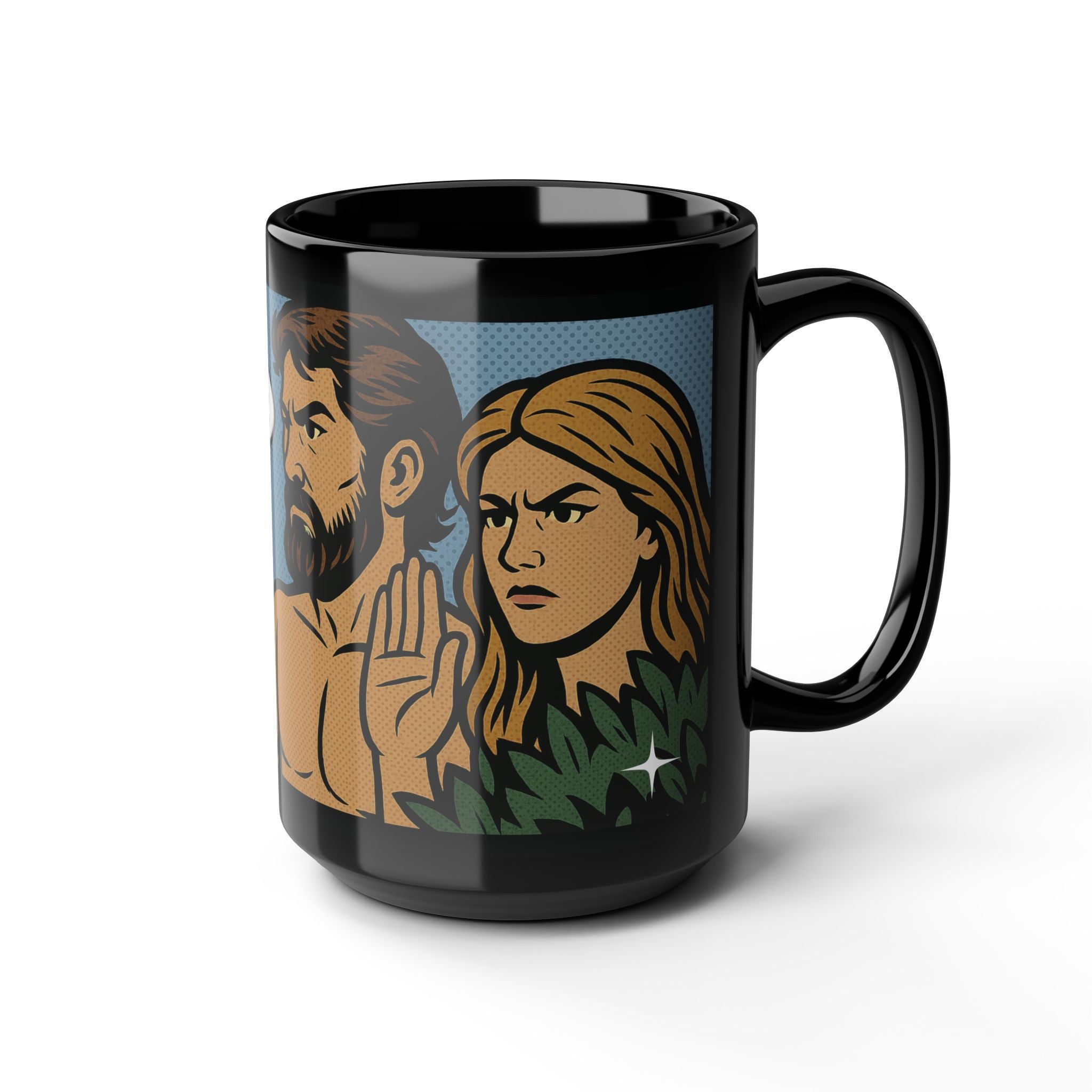 Ceramic Mug — Retro Comic 'Not Today, Serpent' Graphic 15oz
