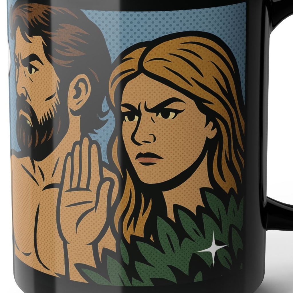 Ceramic Mug — Retro Comic 'Not Today, Serpent' Graphic 15oz