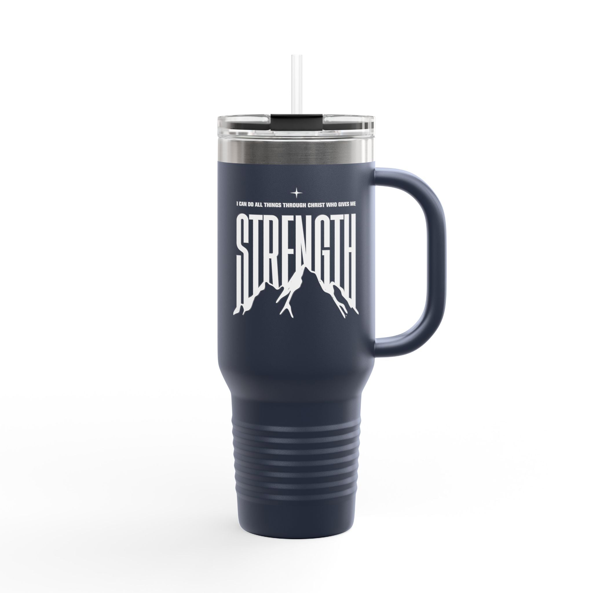 Philippians 4:13 "Strength" 40oz Insulated Travel Mug