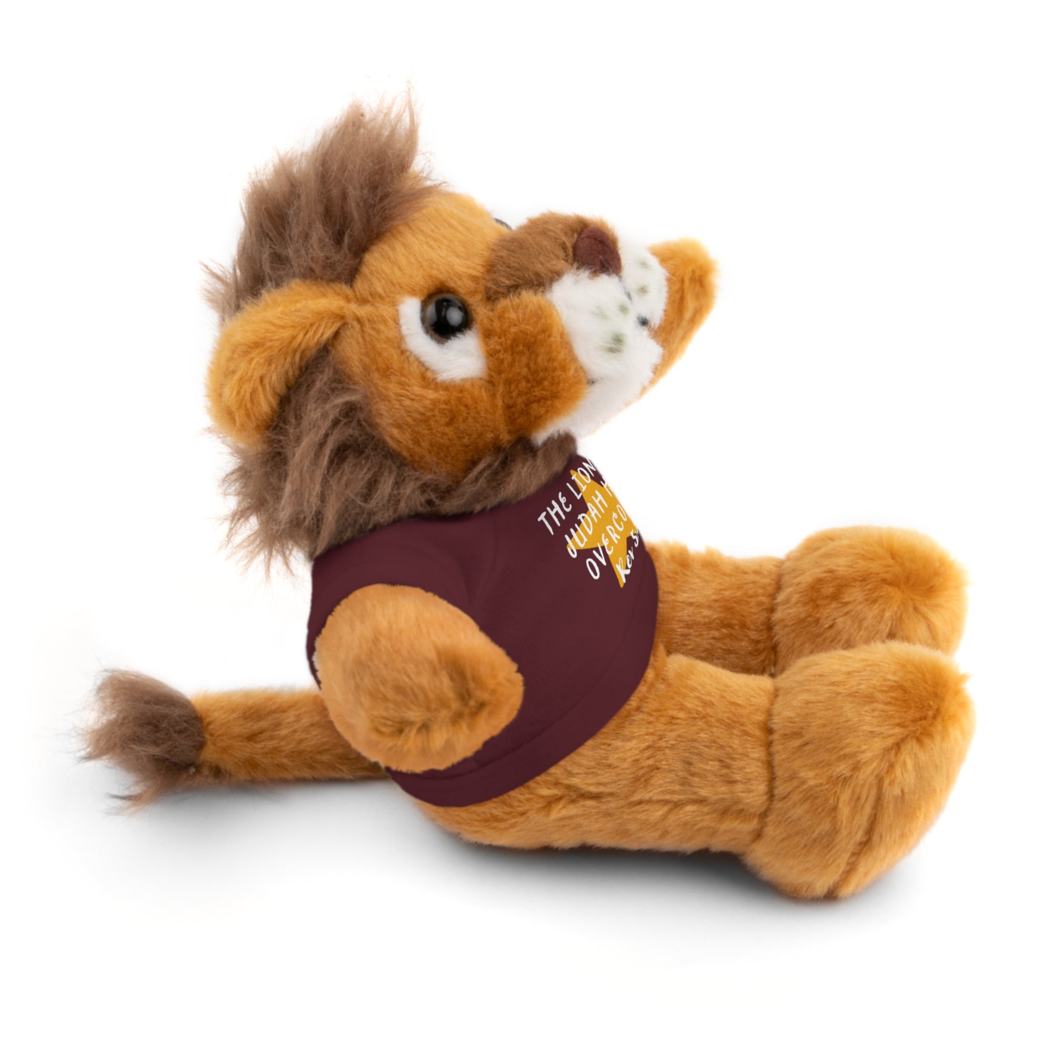 Christian Lion Stuffed Animals with Bible Verse Tees | Revelation 5:5