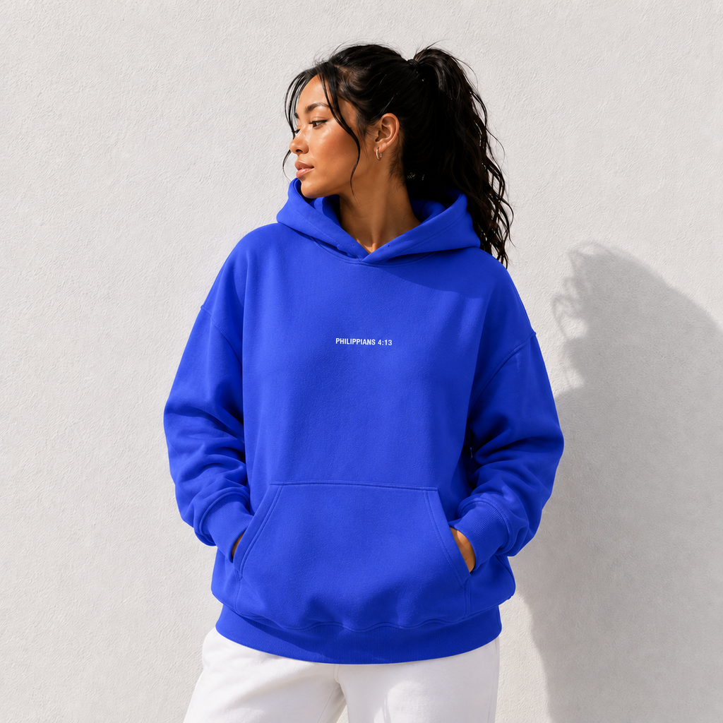 Philippians 4:13 "Strength” Oversize Fleeced Hoodie