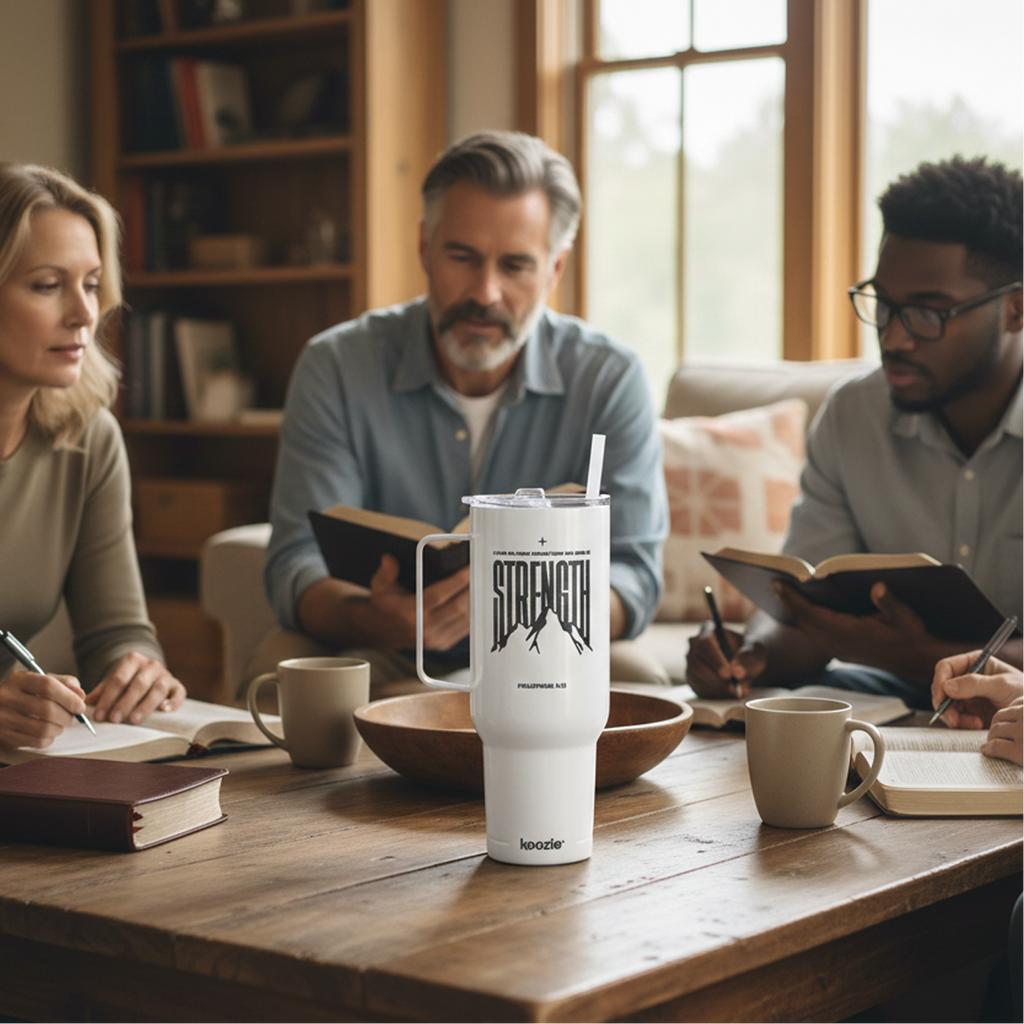 Philippians 4:13 40oz Engraved Insulated Tumbler with Lid