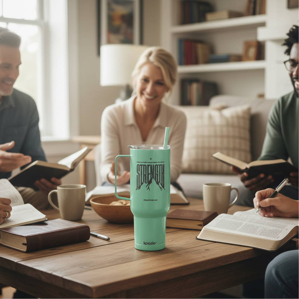 Philippians 4:13 40oz Engraved Insulated Tumbler with Lid