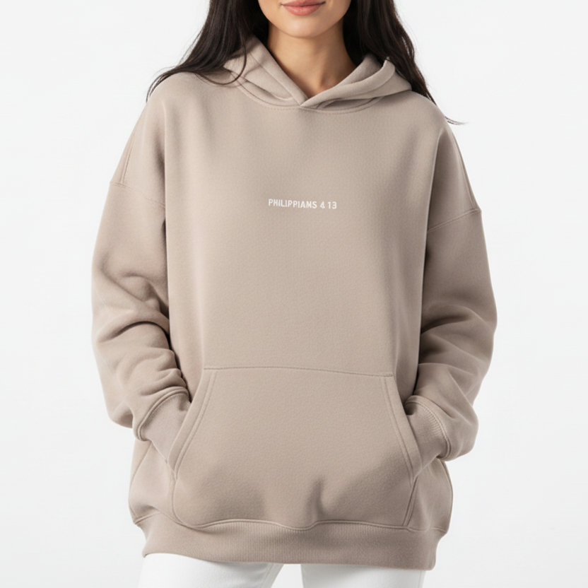 Philippians 4:13 "Strength” Oversize Fleeced Hoodie