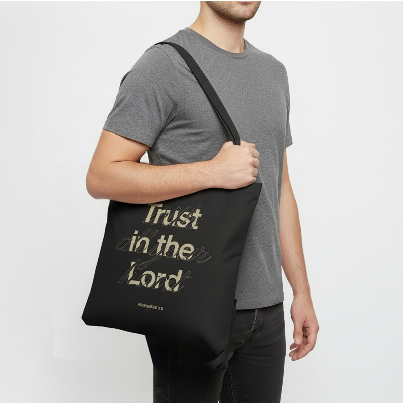 Proverbs 3:5 “Trust in the Lord With All Your Heart” Cotton Tote Bag