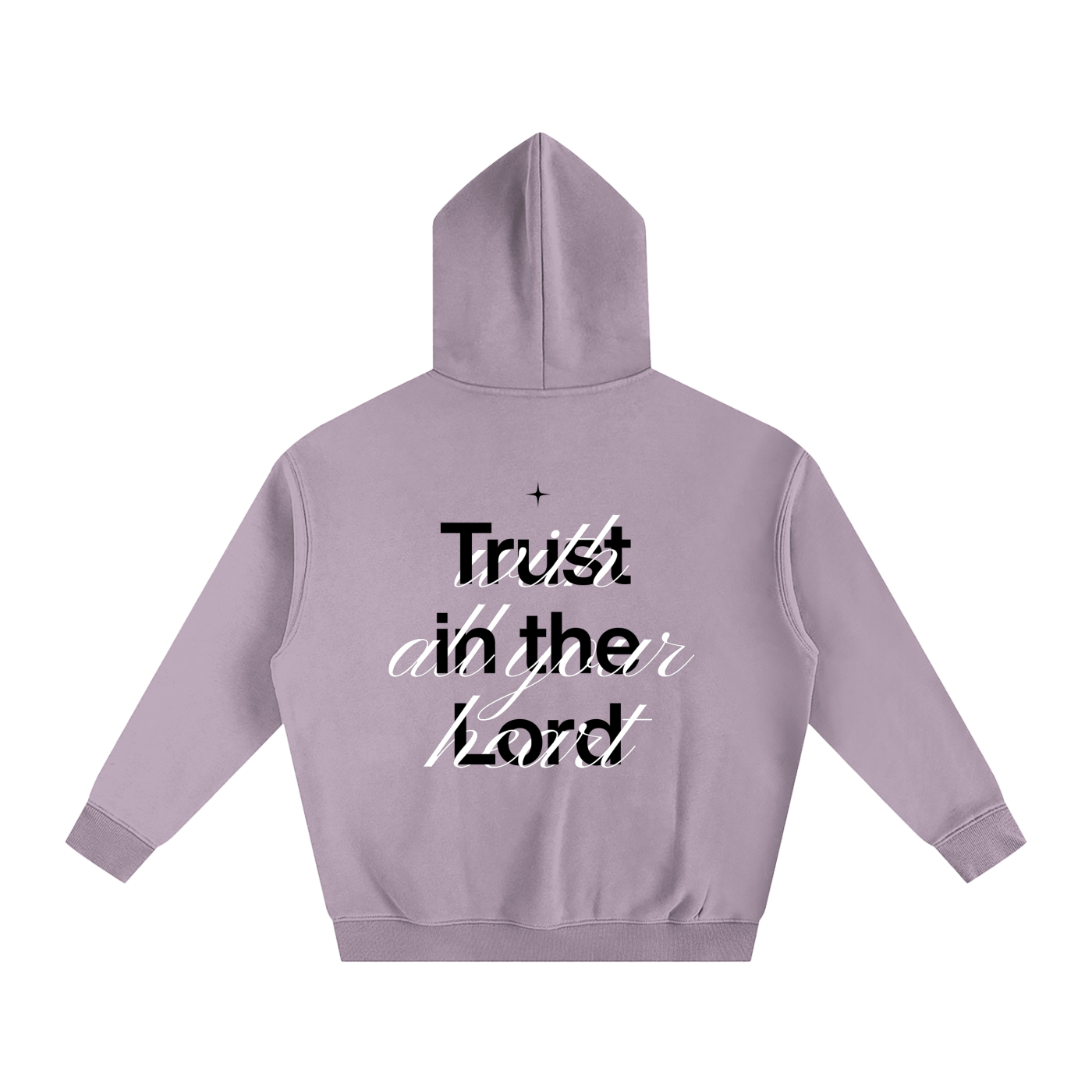 Proverbs 3:5 “Trust the Lord With All Your Heart” Oversized Fleece Hoodie