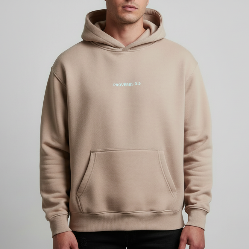 Proverbs 3:5 “Trust the Lord With All Your Heart” Oversized Fleece Hoodie