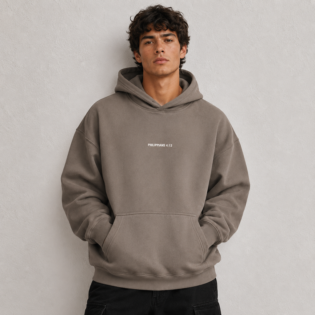 Philippians 4:13 "Strength” Oversize Fleeced Hoodie