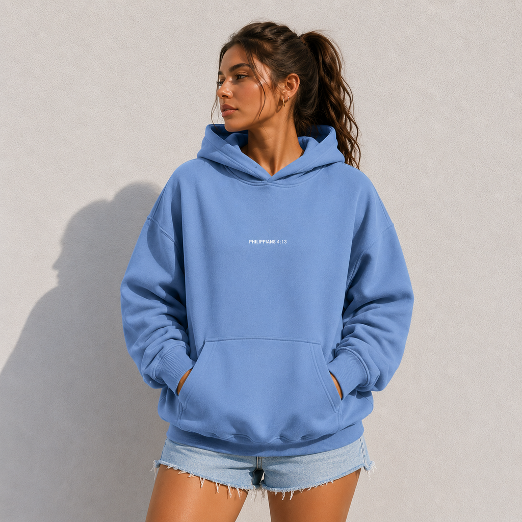 Philippians 4:13 "Strength” Oversize Fleeced Hoodie