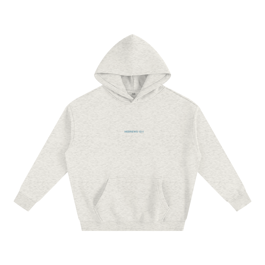 Hebrews 12:1 “Run With Endurance” Oversized Fleece Hoodie