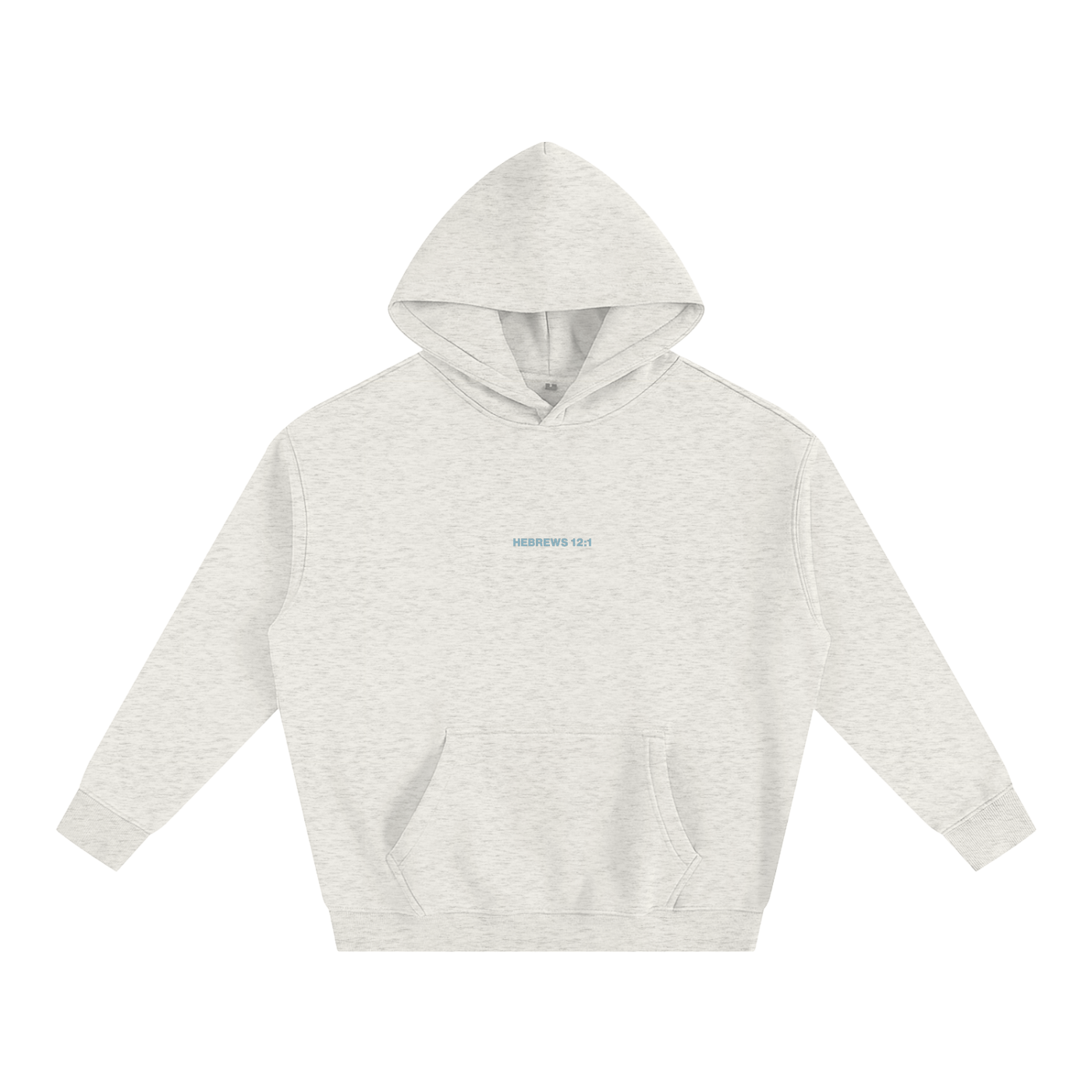 Hebrews 12:1 “Run With Endurance” Oversized Fleece Hoodie