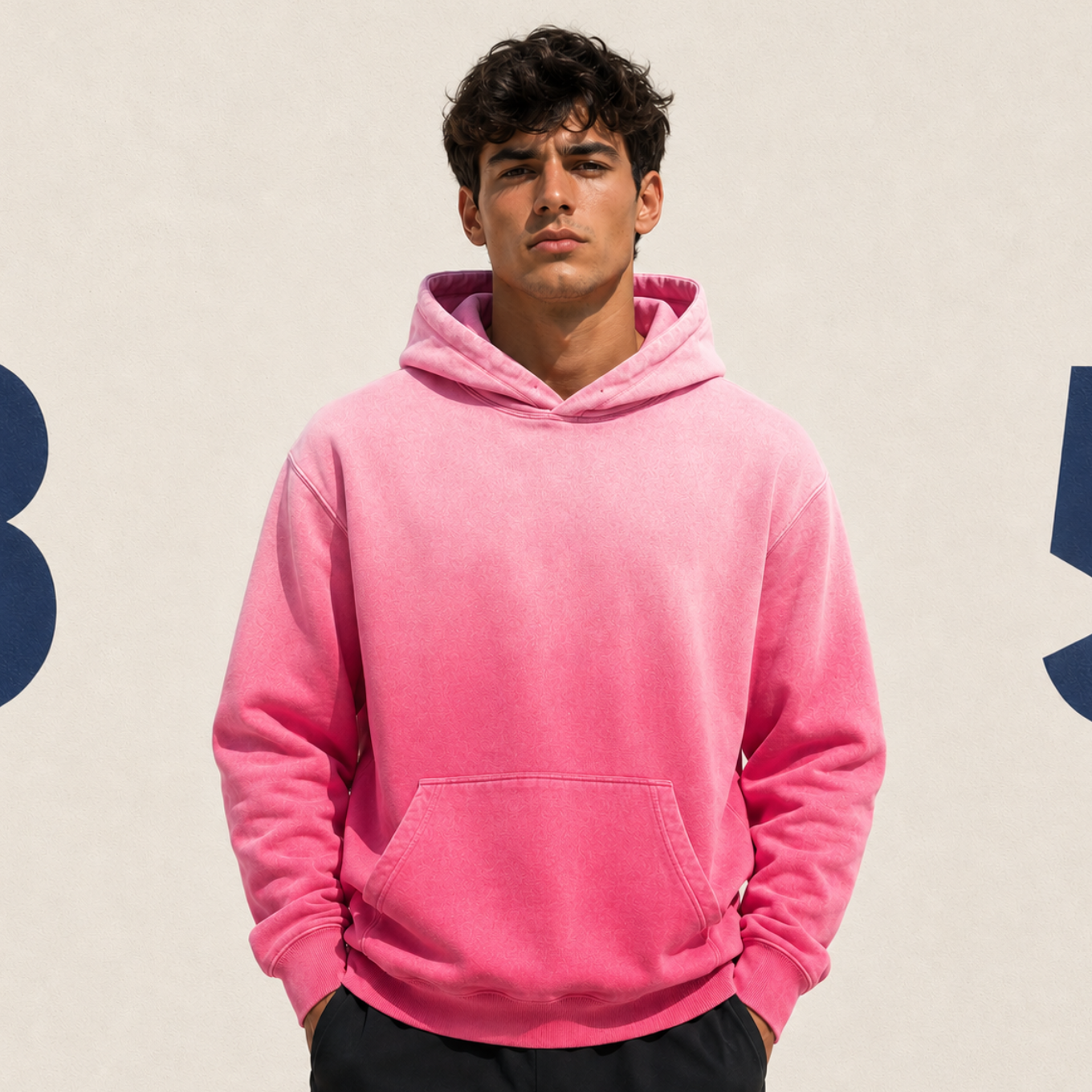 Colossians 3:23 “Work Heartily” Sun-fade Oversized Cotton Hoodie